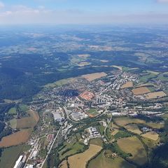 Verortung via Georeferenzierung der Kamera: Aufgenommen in der Nähe von Okres Prachatice, Tschechien in 1800 Meter